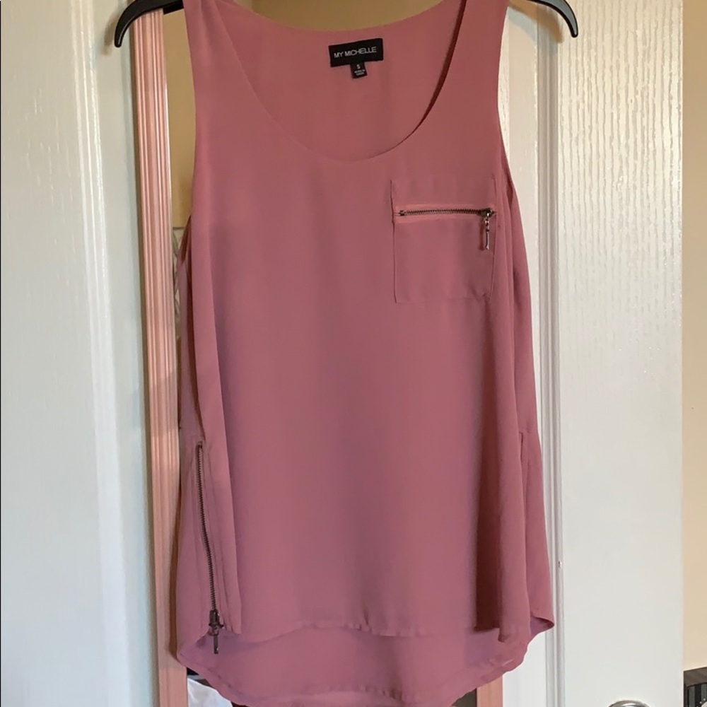 Blush tank top